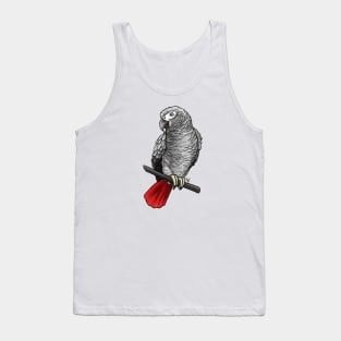 Bird - African Grey Parrot Tank Top